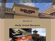 Tablet Screenshot of dailygrindburgers.com